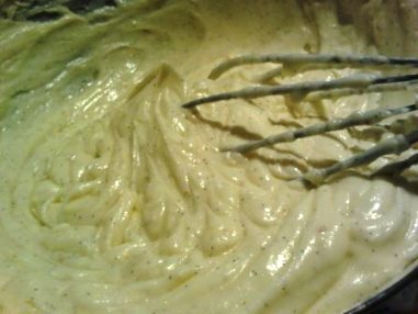You know your mixture is done when soft peaks appear ... stop whisking now!
